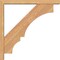 Ekena Millwork Balboa Block Smooth Bracket w/ Offset Brace, Western Red Cedar, 3 1/2"W x 24"D x 24"H BKT0402X24X24BOA05SWR - alternate 3